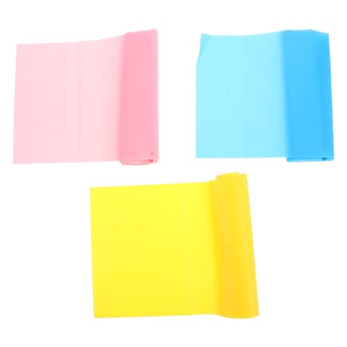 3pcs Resistance Bands Set Elastic Exercise Bands for Home Fitness Training for Booty and Strength Workout Non-Slip for Men and Women Random Color
