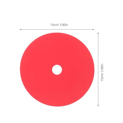 ibasenice 12pcs Soccer Training Flat Discs Agility Marker Cones 15cm Diameter PVC Ground Spot Markers for Football Drills Field Marking Outdoor Sports