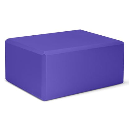 1 Pack Large Yoga Block 9x6x4 Inches, Sturdy Yoga Foam Blocks, High Density & Non Slip Surface for Yoga, Pilates & Stretching, Fitness Accessories for Stability & Balance