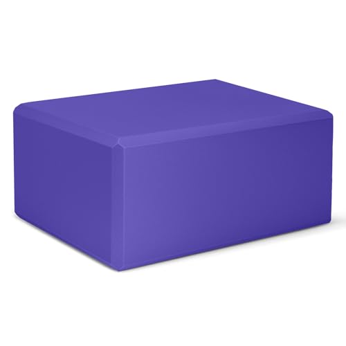 1 Pack Large Yoga Block 9x6x4 Inches, Sturdy Yoga Foam Blocks, High Density & Non Slip Surface for Yoga, Pilates & Stretching, Fitness Accessories for Stability & Balance