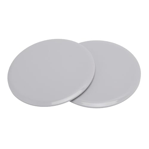Core Sliders, 2pcs Compact Discs for Full Body Workout Fitness Home Exercise Equipment Floor Sliders - color: Grey