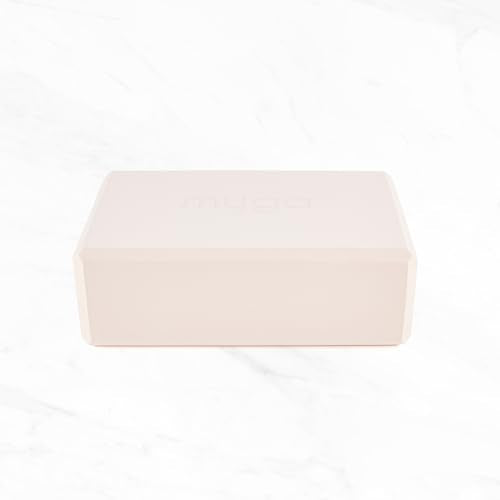 MYGA Yoga Block,Lightweight EVA Foam Yoga Brick,High Density Non-Slip Block for Yoga Poses, Pilates, Balance and Flexibility - color: Blush