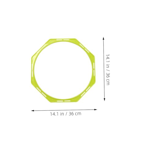 KESYOO Agility Rings for Football Training 4 Units 36 cm Yellow Orange Blue Green Material PP Portable for Speed Exercises and Coordination