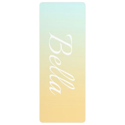 Custom Name Yoga Mat,Personalized Travel Yoga Exercise Mat,Non Slip,Perfect for Kids & Adults,Gradient Color D Series - color: Style 1