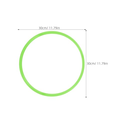 8pcs 12 Inch Agility Rings - Speed Training Hurdles - Plastic Circle 30cm Jumping Hoops for Gymnastics Sports Football Soccer Practice