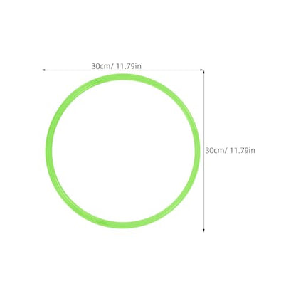 8pcs 12 Inch Agility Rings - Speed Training Hurdles - Plastic Circle 30cm Jumping Hoops for Gymnastics Sports Football Soccer Practice