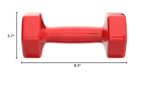 Amazon Basics Vinyl Coated Dumbbell Hand Weights - style: 8 Pounds, Pair
