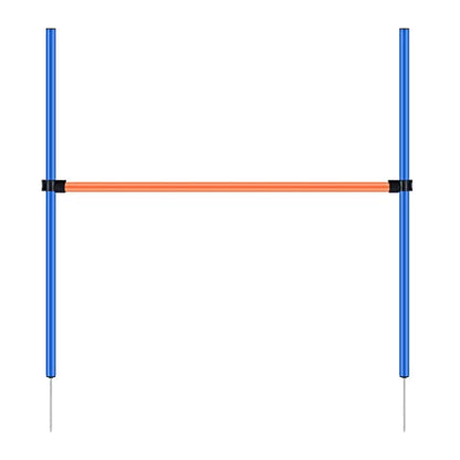 PAWISE Dog Agility Training Equipment,Pet Training Hurdles & Weave Poles Set with Adjustable Jump Bar,Outdoor Dog Obstacle Course for Backyard Exercise, Portable Dog Agility Kit for Shepherd Malinois