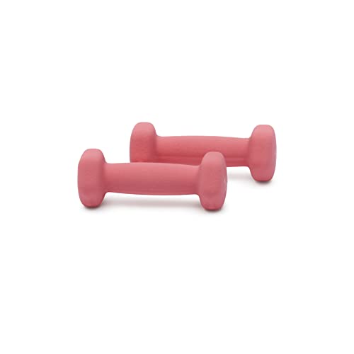 Amazon Basics Neoprene Dumbbell Hand Weights for Exercise and Muscle Toning - style: 1 Pound, Pair