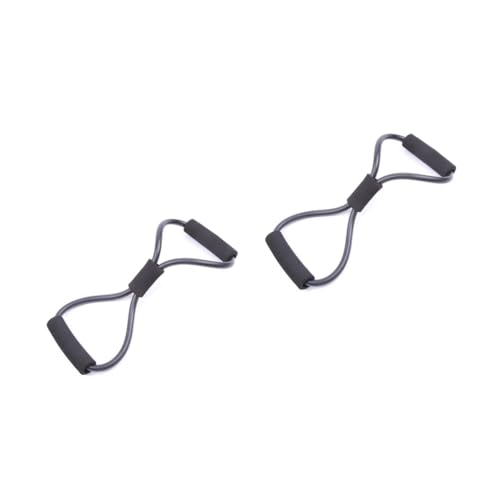 2pcs Expander Spring Exercise Spring Expander Arm Exercise Resistance Bands Rubber - color: Blackx2pcs, size: mediumx2pcs