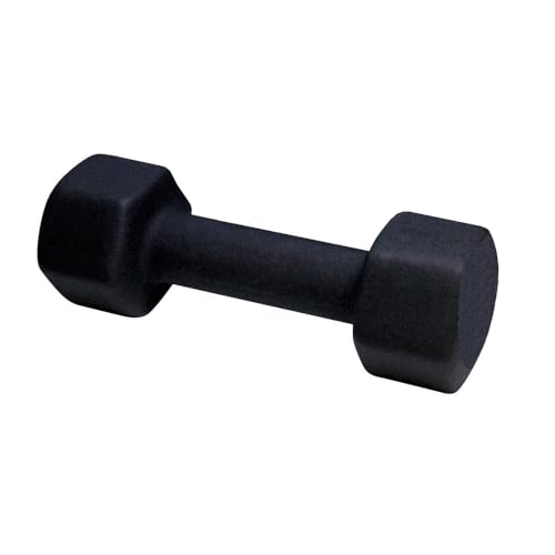 Neoprene Dumbbell, Single Weight for Strength Training, Muscle Toning, and Rehab, Non-Slip Grip & Anti-Roll Design