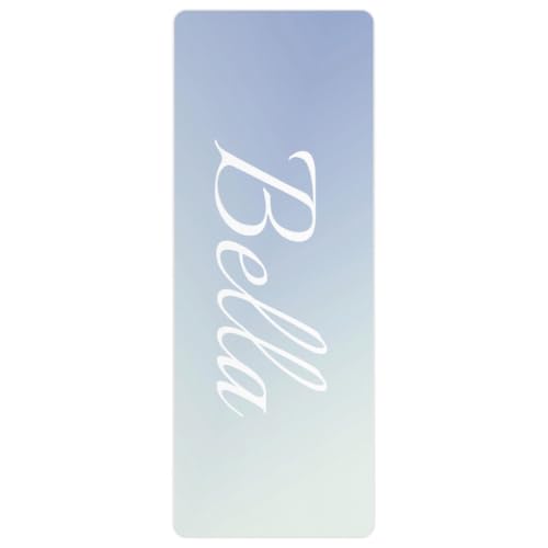 Custom Name Yoga Mat,Personalized Travel Yoga Exercise Mat,Non Slip,Perfect for Kids & Adults,Gradient Color D Series - color: Style 5