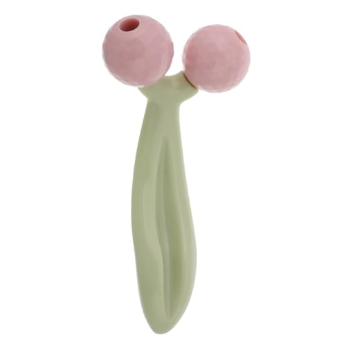 FRCOLOR Handheld Face Roller for Jawline Shaper V-Shaped Facial Massage Tool for Edema Relief, Skin Tightening Lifting