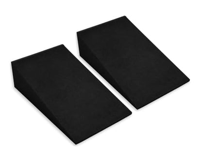2Pcs Heel Elevated Squat Wedge 12° Incline Workout Wedge for Squats 9.69''x5.94''x2.4'' Foot Wedges for Exercise,Calf Stretching and Physical Therapy