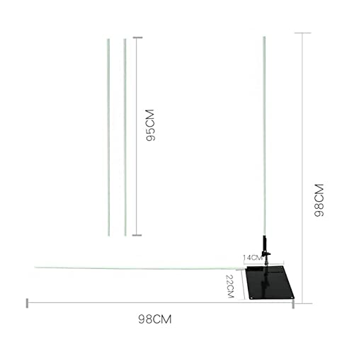 Golf Alignment Sticks, Posture Correction Putting Trainer with 2 Rods and 1 Practice Plate, Adjustable Angle Swing Training Aid for Beginners