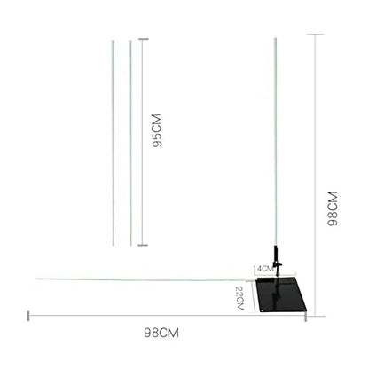 Golf Alignment Sticks, Posture Correction Putting Trainer with 2 Rods and 1 Practice Plate, Adjustable Angle Swing Training Aid for Beginners