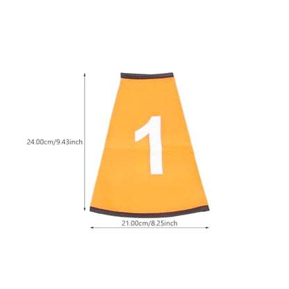 Numbered 1-10 Sports Cone Sleeves, 10 Pcs Agility Cone Bucket Covers for Football Soccer Training Field Marker Target Sleeves for Summer Camp Drills
