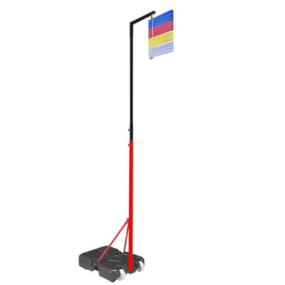 Jump Tester, 150-320cm Vertical Measurement Tool, Wheeled Mobility, Water Filled Weighted, Quick Reset Trainer