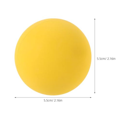 SUPVOX 4Pcs High Bounce Squash Balls: Professional Hollow Rubber Training for Racquetball & Handball - High Visibility Yellow Reflex Response Balls for Reflex & Agility Drills
