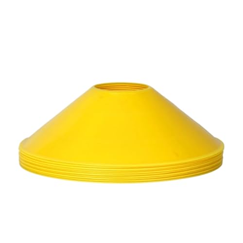 40pcs Mini Round Soccer Training Discs Soft Durable Agility Markers for Drills and Practice Small Cones - color: 12.5cm yellow