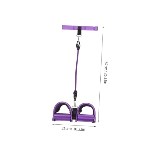 Mikinona High-Elasticity Foot Pedal Resistance Band with Upgraded Design for Sit-ups Abdomen and Full-Body Workouts Portable Lightweight Multifunctional Exercise Rope for Home and Travel