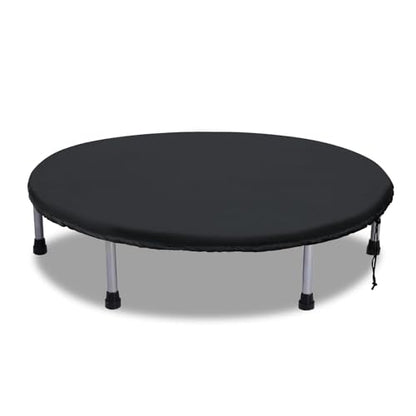 Mini Trampoline Cover,40 In Rain Waterproof Fitness Protective Round Acessories Covers,Dustpoof Jumping Bed Replacement Sunproof Shade,for Adults/Toddler,Indoor/Outdoor,Not Spring Mat (Black)