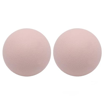 SIMPLECOOL Hard Massage Ball Lacrosse Ball Size Fascia Balls, 2 Pack, Pink - color: Pink