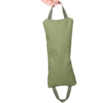 Canvas Exercise Sandbag for Fitness and Yoga Training, Empty Weight Sand Holding Bag, Military Green, Suitable for Strength and Leg Workout