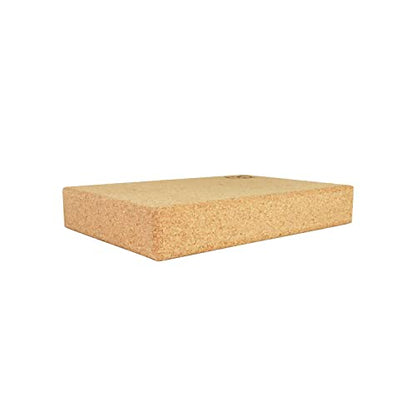 Yoga-Mad Cork Yoga Block | 30.5cm x 20.5cm x 5cm | Eco Friendly Yoga Block | Non Slip Cork Brick for Yoga, Pilates, Training and Home Workouts | Provides Support for Various Yoga Poses