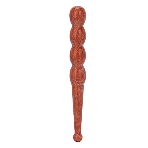Wooden Foot Hand Massage Stick - Pain Relief and Reflexology Massager for Neck, Back, and Legs - Ergonomic, Portable, Durable Red Wood Design