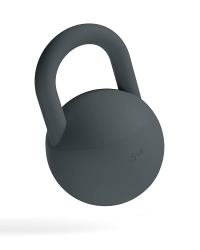 Bala Kettleball Soft Kettlebell for Women - Core & Strength Training - color: Charcoal, size: 5.0 Pounds