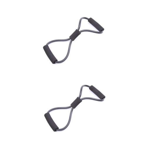 2pcs Expander Spring Exercise Spring Expander Arm Exercise Resistance Bands Rubber - color: Blackx2pcs, size: mediumx2pcs