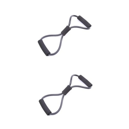 2pcs Expander Spring Exercise Spring Expander Arm Exercise Resistance Bands Rubber - color: Blackx2pcs, size: mediumx2pcs