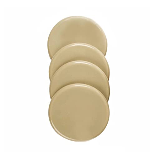 Jobar IdeaWorks S/4 Round 5" Dia Carpet Sliders - Protect Your Carpet and Make Moving Easy,Brown