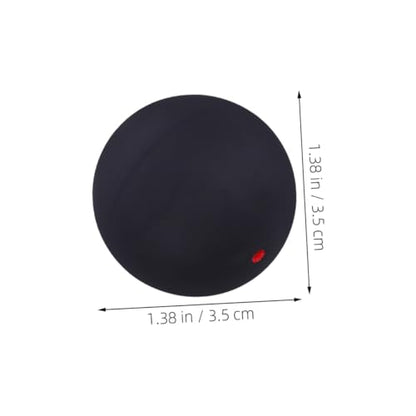 2pcs Rubber Squash Training Balls Single Red and Yellow Dot, Small Bounce Reaction Trainer for Beginner Hand-Eye Coordination, Indoor and Outdoor Squash Practice