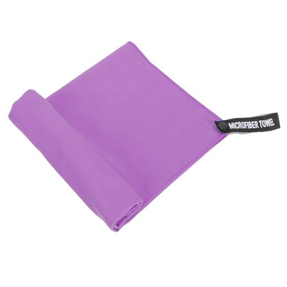 Hemobllo Quick-Dry Superfine Fiber Sports Towel 40x80cm Sweat Absorption, Ultra-Soft Lightweight Microfiber for Travel, Camping, Outdoor Gym Use, Includes Purple Mesh Carry Bag