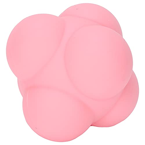 Silicone Reaction Ball, Portable Hand Eye Coordination Speed Reflex Training Ball Training Equipment Multiside Reaction Ball for Sports, Rehabilitation, Pet