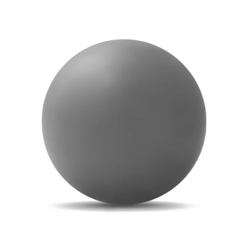 WOVTE Massage Lacrosse Ball for Sore Muscles, Shoulders, Neck, Back, Foot, Body, Deep Tissue, Trigger Point, Muscle Knots, Yoga and Myofascial Release (Grey) - color: Grey