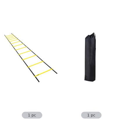Agility Ladder, 19.7 ft PE Footwork Ladder, 16.5 in Wide Speed and Balance Training Equipment with Storage Bag for Soccer, Multi Sport Youth Athletics, Child Coordination Drills