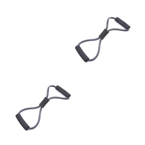 2pcs Expander Spring Exercise Spring Expander Arm Exercise Resistance Bands Rubber - color: Blackx2pcs, size: mediumx2pcs