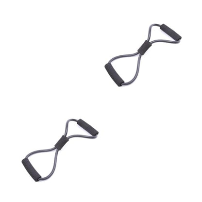 2pcs Expander Spring Exercise Spring Expander Arm Exercise Resistance Bands Rubber - color: Blackx2pcs, size: mediumx2pcs