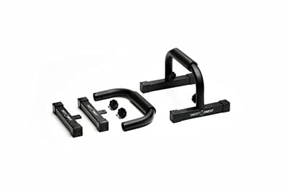 Sweet Sweat Push Up Bars, by Sports Research - Durable, Non-Slip with Comfort Grip - Calisthenics Equipment for Bodyweight Fitness & Strength Training - Floor Stand Pushup Bar Handles for Men & Women