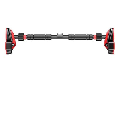 Home Indoor Kids Pull-Up Bar, No-Drill Wall-Mounted Single Bar for Children, Home Fitness Equipment - color: Black red load-bearing capacity 2820lb