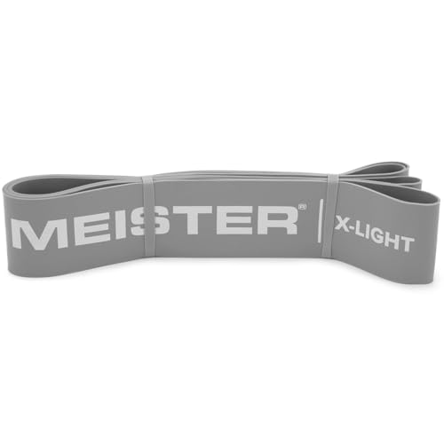 Meister X Band Comfort-Width 41" x 2" Resistance Bands - X-Wide Premium Loop Bands - style: X-Light / Gray