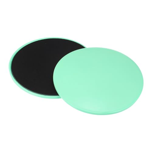 Core Sliders for Working Out 6.9", 2 Pack Dual Sided Exercise Sliders Fitness Workout Discs Strength Slides Discs for Gym Carpet Hardwood Floor, Cyan