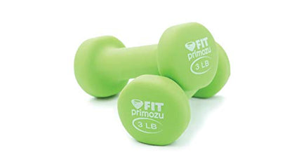 FIT Neoprene Dumbbells (Pairs & Sets) - color: e) GREEN - 3LB - PAIR