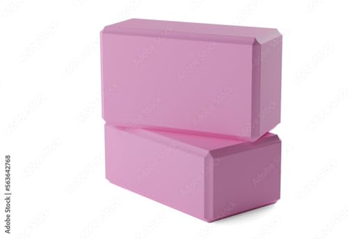 Yoga Blocks 2 Pack 3x6x9IN Foam Block Supportive Latex-Free with Stretch Band, Non-Slip Exercise Blocks for Pilates, Meditation, Balance, Stretching and Deep Poses