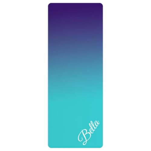 Custom Name Yoga Mat,Personalized Travel Yoga Exercise Mat,Non Slip,Perfect for Kids & Adults,Gradient Color E Series