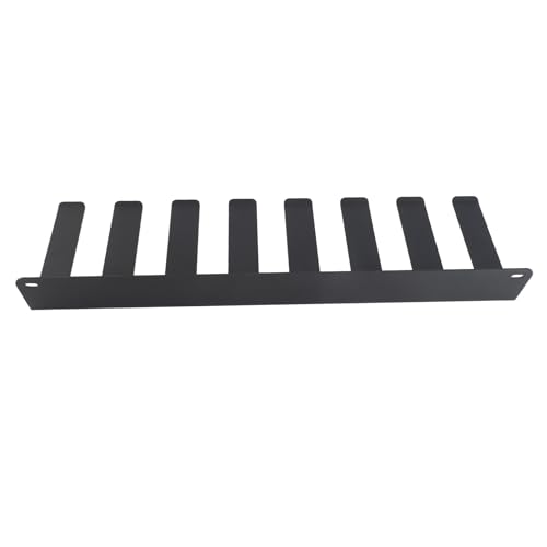 Gym Organizer Rack 8 Hook Wall Mounted Storage Hanger for Resistance Bands Barbell Jump Rope, Carbon Steel Home Gym Equipment Organizer with Anti - Slip Tilted Hooks
