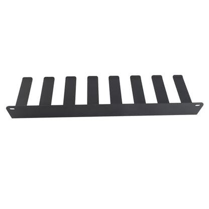 Gym Organizer Rack 8 Hook Wall Mounted Storage Hanger for Resistance Bands Barbell Jump Rope, Carbon Steel Home Gym Equipment Organizer with Anti - Slip Tilted Hooks